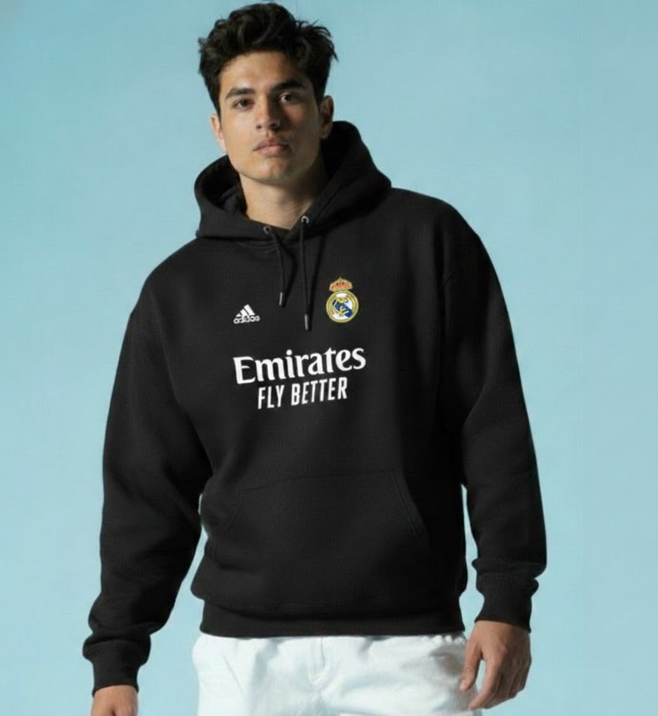 Oversized hoodie 100% Cotton Real Madrid