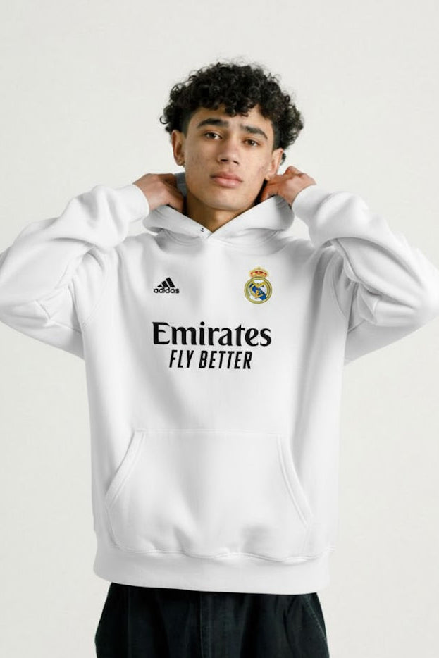 Oversized hoodie 100% Cotton Real Madrid