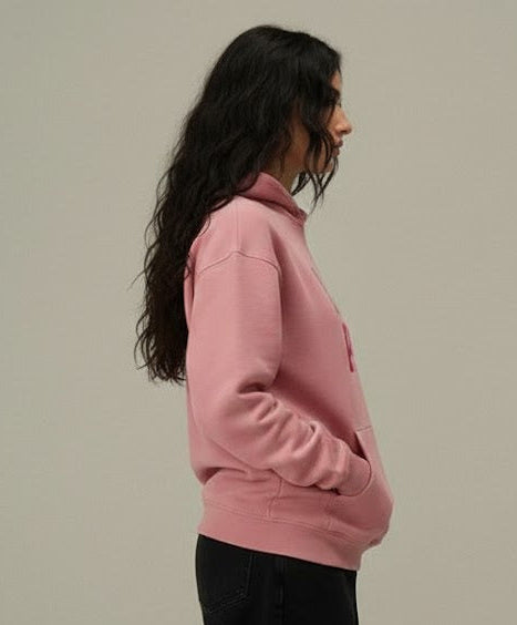 Over size Love Pink Hoodie 100% Cotton