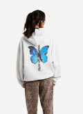 Oversized Blue Butterfly Hoodie 100% Cotton